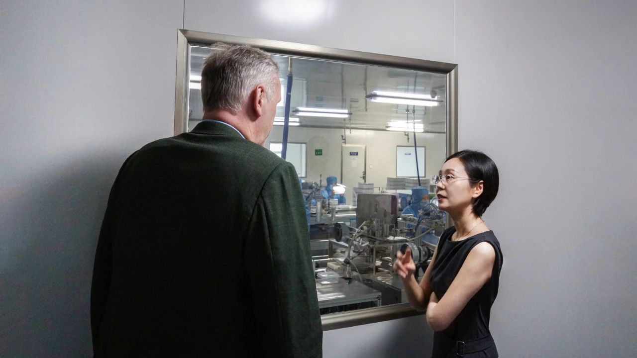 比利時(shí)王國駐華大使館商務(wù)參贊 Didier Denayer一行蒞臨禾柏生物參觀考察